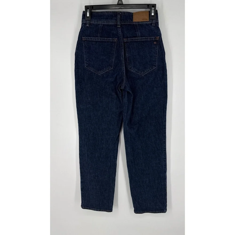 Madewell The Perfect Vintage Straight Jean Women Size 23 Dark Indigo ‎ NH635